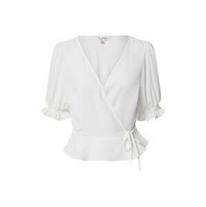 Miss Selfridge Blúzka 'IVORY SHIRRED WRAP BLOUSE'  biela