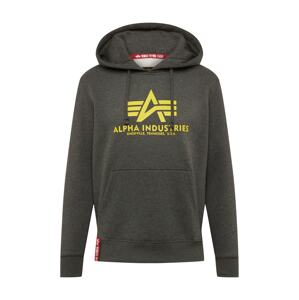 ALPHA INDUSTRIES Mikina  žltá / grafitová