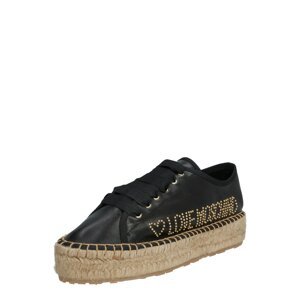 Love Moschino Espadrilky 'ROPE LOVE'  zlatá / čierna