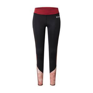 ROXY Športové nohavice  rosé / antracitová / tmavočervená