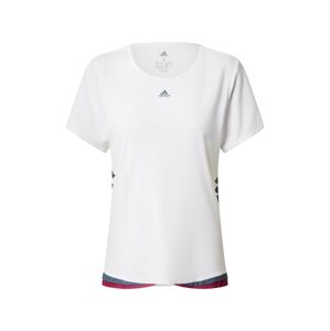 ADIDAS PERFORMANCE Shirt 'Tee P H.Rdy'  bordová / biela / sivá