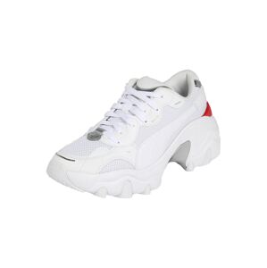 PUMA Nízke tenisky 'Pulsar Wedge Tech W'  biela / červená / strieborná