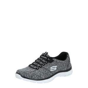 SKECHERS Nízke tenisky 'Empire - Heart To Heart'  čierna / sivá / biela