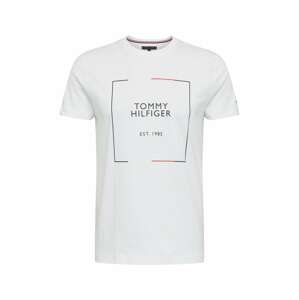 TOMMY HILFIGER T-Shirt  čierna / biela