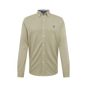 POLO RALPH LAUREN Košeľa 'FEATHERWEIGHT MESH-LSL-KNT'  zelená