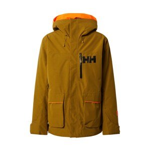 HELLY HANSEN Zimná bunda 'KICKINGHORSE'  trstinová / neónovo oranžová / čierna