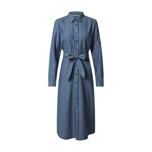 NÜMPH Košeľové šaty 'BRINSLEY'  modrosivá