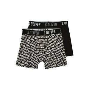 s.Oliver Boxershorts  čierna / biela