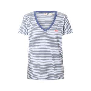 LEVI'S ® Tričko 'Perfect Vneck'  modrá / biela