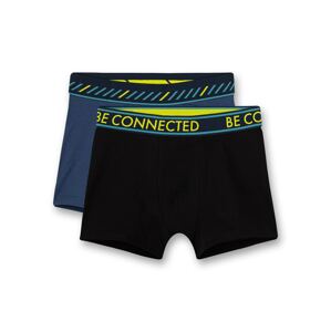 SANETTA Boxershort  čierna / kráľovská modrá / neónovo žltá / dymovo modrá