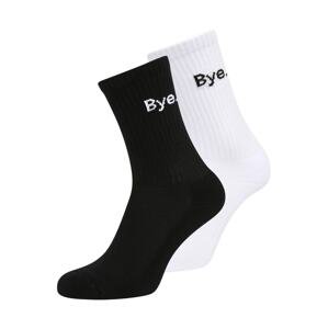 Mister Tee Ponožky 'HI - Bye'  čierna / biela