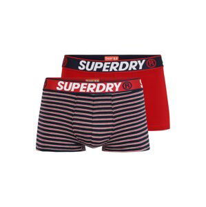 Superdry Boxerky  námornícka modrá / biela / ohnivo červená