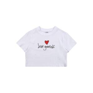 Mister Tee T-Shirt 'Love Yourself'  červená / biela