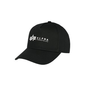 ALPHA INDUSTRIES Čiapka  čierna / biela