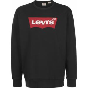 LEVI'S Mikina 'GRAPHIC CREW B REDS'  svetločervená / čierna / biela