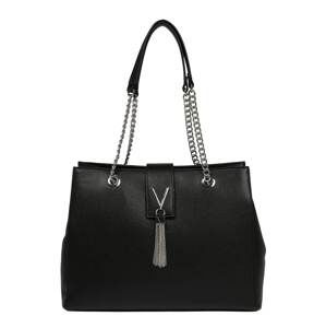 VALENTINO Shopper 'Divina'  čierna / strieborná