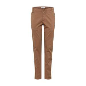 KnowledgeCotton Apparel Chino nohavice 'Chuck'  hnedá