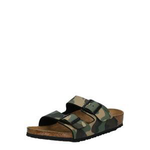 BIRKENSTOCK Otvorená obuv 'Arizona'  tmavobéžová / kaki / čierna