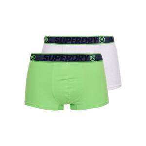 Superdry Boxerky  biela / zelená / čierna