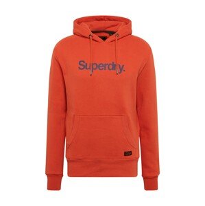 Superdry Mikina  oranžová / modrá