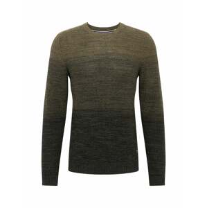 JACK & JONES Pullover 'Graham'  čierna / olivová