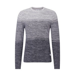 JACK & JONES Sveter 'Graham'  svetlosivá / tmavomodrá