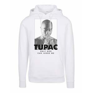 Mister Tee Mikina '2Pac Prayer'  sivá / čierna / biela