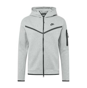 Nike Sportswear Tepláková bunda  sivá / čierna