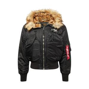 ALPHA INDUSTRIES Zimná bunda '45P'  svetlohnedá / červená / čierna / biela