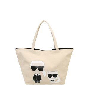 Karl Lagerfeld Shopper 'K/Ikonik Karl'  čierna / béžová