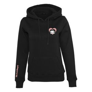 Merchcode Sweatshirt  'Betty Boop Attitude'  čierna / biela / ružová