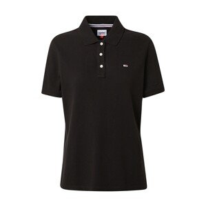 Tommy Jeans Poloshirt  čierna / biela / námornícka modrá / červená