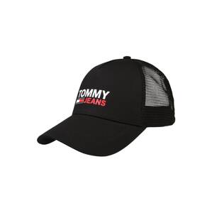 Tommy Jeans Cap  čierna / biela / červená