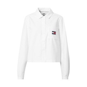 Tommy Jeans Blúzka  biela / námornícka modrá / červená