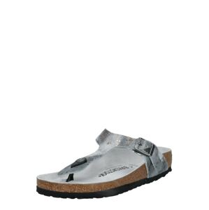 BIRKENSTOCK Žabky 'Gizeh'  striebornosivá