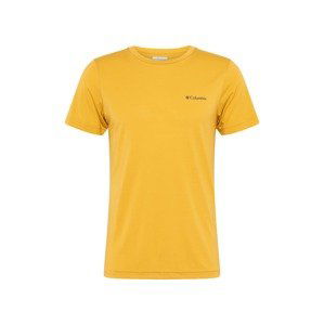 COLUMBIA Funkčné tričko 'Maxtrail™'  zlatá žltá / sivá