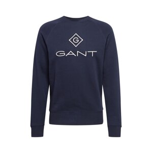 GANT Sweatshirt 'Lock Up'  tmavomodrá / biela