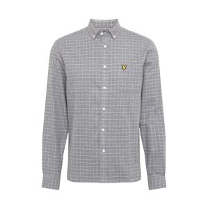 Lyle & Scott Košeľa  sivá melírovaná / biela / žltá / čierna