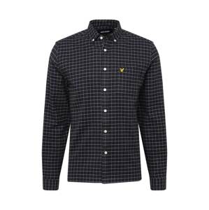 Lyle & Scott Hemd  čierna / biela