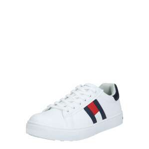 TOMMY HILFIGER Tenisky  biela / tmavomodrá / melónová