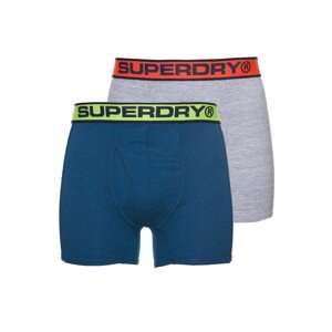 Superdry Boxerky  sivá / modrá / červená / žltá