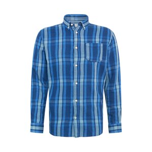 JACK & JONES Košeľa 'BYRON'  tmavomodrá / svetlomodrá / nebesky modrá