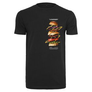 Mister Tee Tričko 'A Burger'  zmiešané farby / čierna