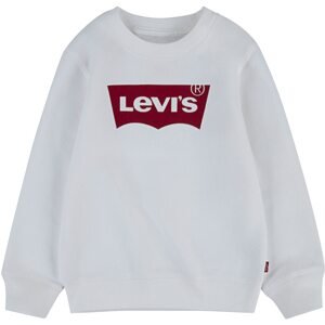 LEVI'S Mikina 'Batwing Crewneck'  tmavočervená / biela