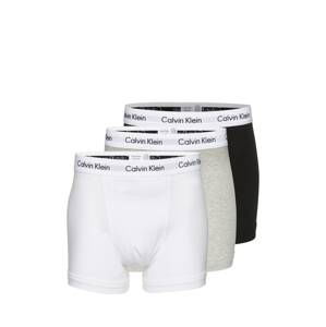 Calvin Klein Underwear Boxerky  sivá melírovaná / čierna / biela