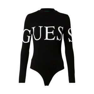 GUESS Košeľové body 'Alissa'  čierna / biela