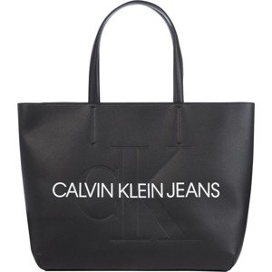 Calvin Klein Jeans Shopper  čierna / biela