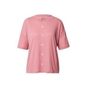 NIKE Funkčné tričko  ružová / biela
