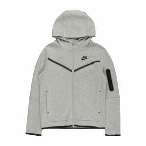 Nike Sportswear Tepláková bunda  sivá / čierna