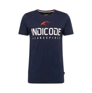 INDICODE JEANS Tričko  námornícka modrá / biela / červená